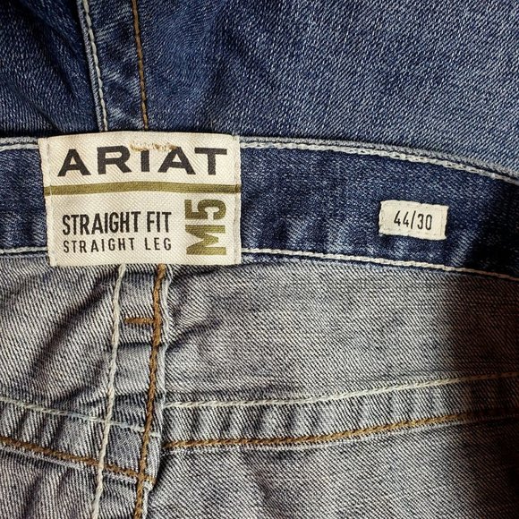Ariat Men's Big & Tall M5 Straight Leg Jeans, Jasper, 44 X 30 Hard To Find - Picture 5 of 10